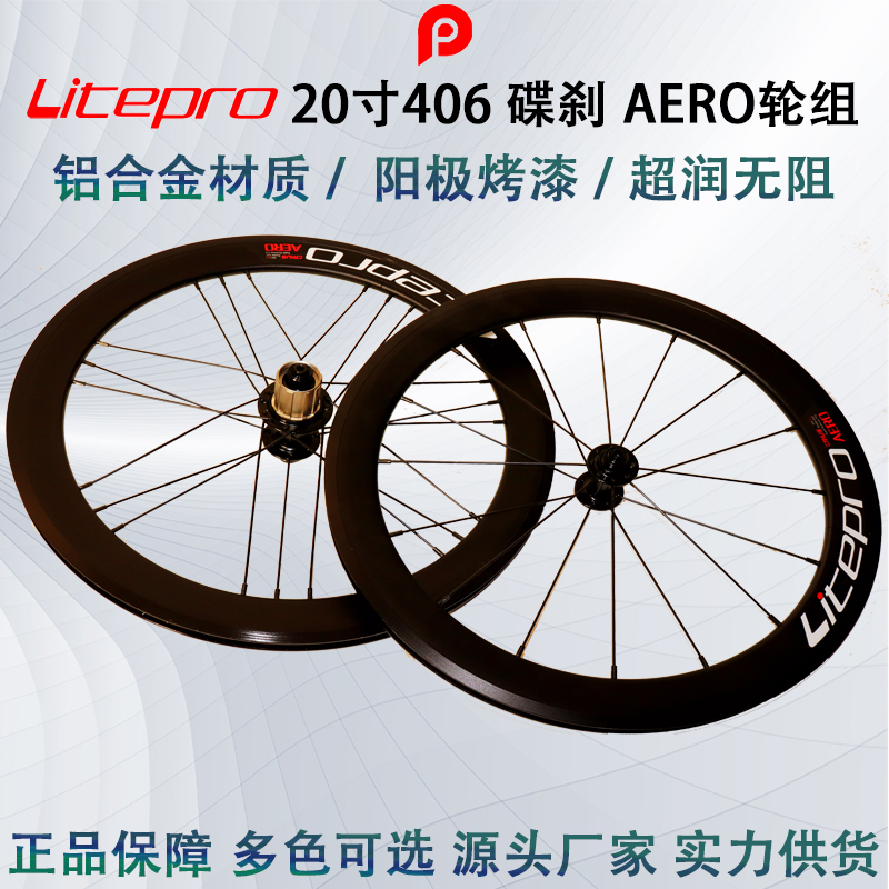 Litepro 406 碟刹 大刀 前直拉后G3编法 前16后21孔
